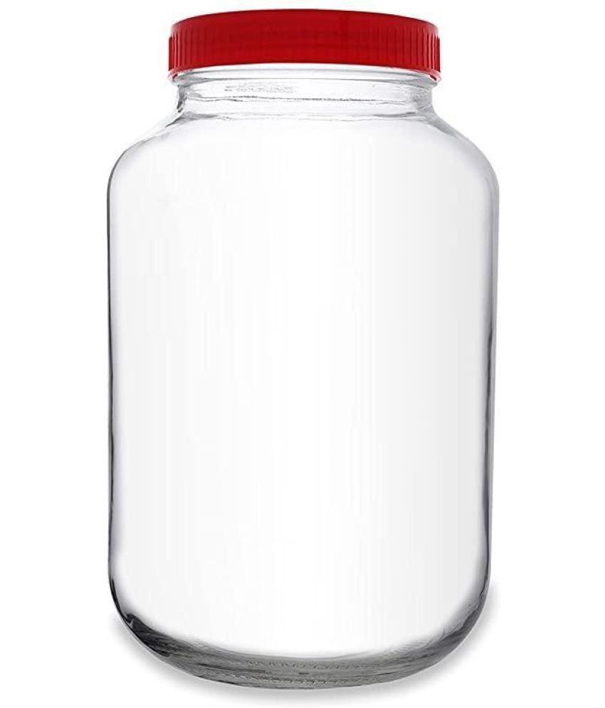     			CROCO JAR - Red Glass Food Container ( Pack of 1 )