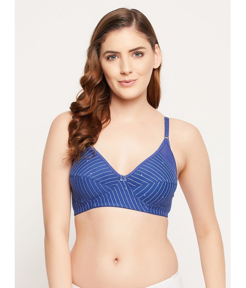     			Clovia - Blue Cotton Non Padded Women's Everyday Bra ( Pack of 1 )