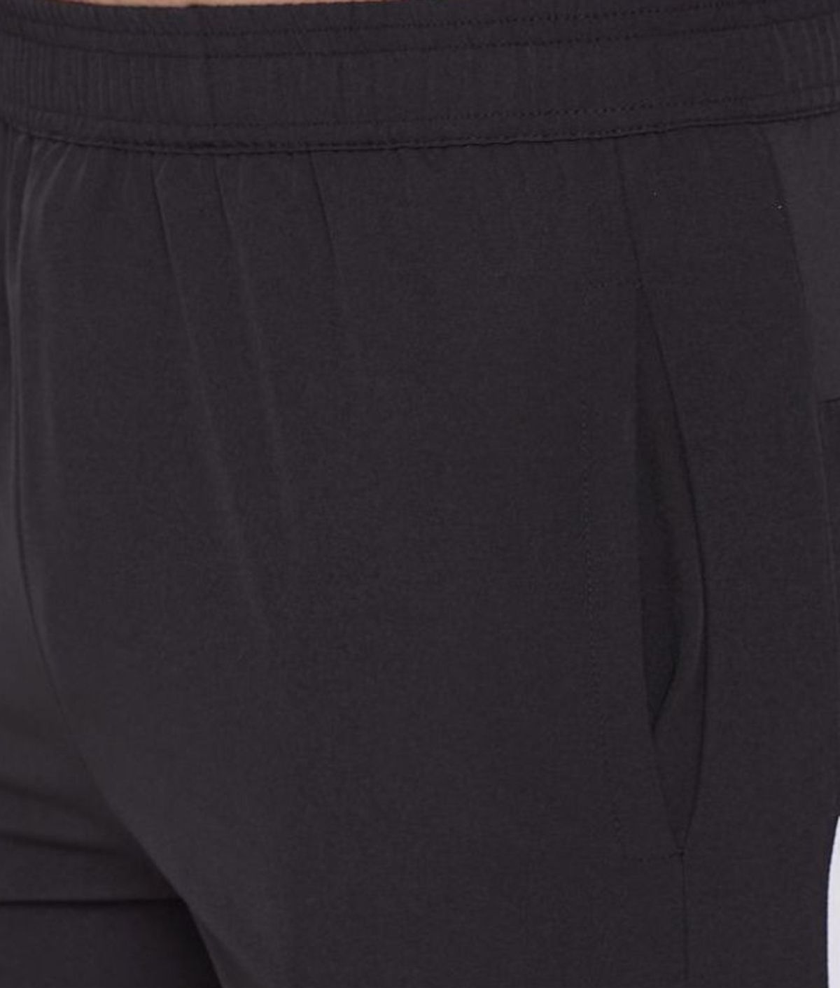     			RANBOLT Black Polyester Lycra Running Shorts