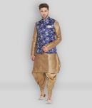 Hangup Multi Polyester Blend Kurta Pyjama Set