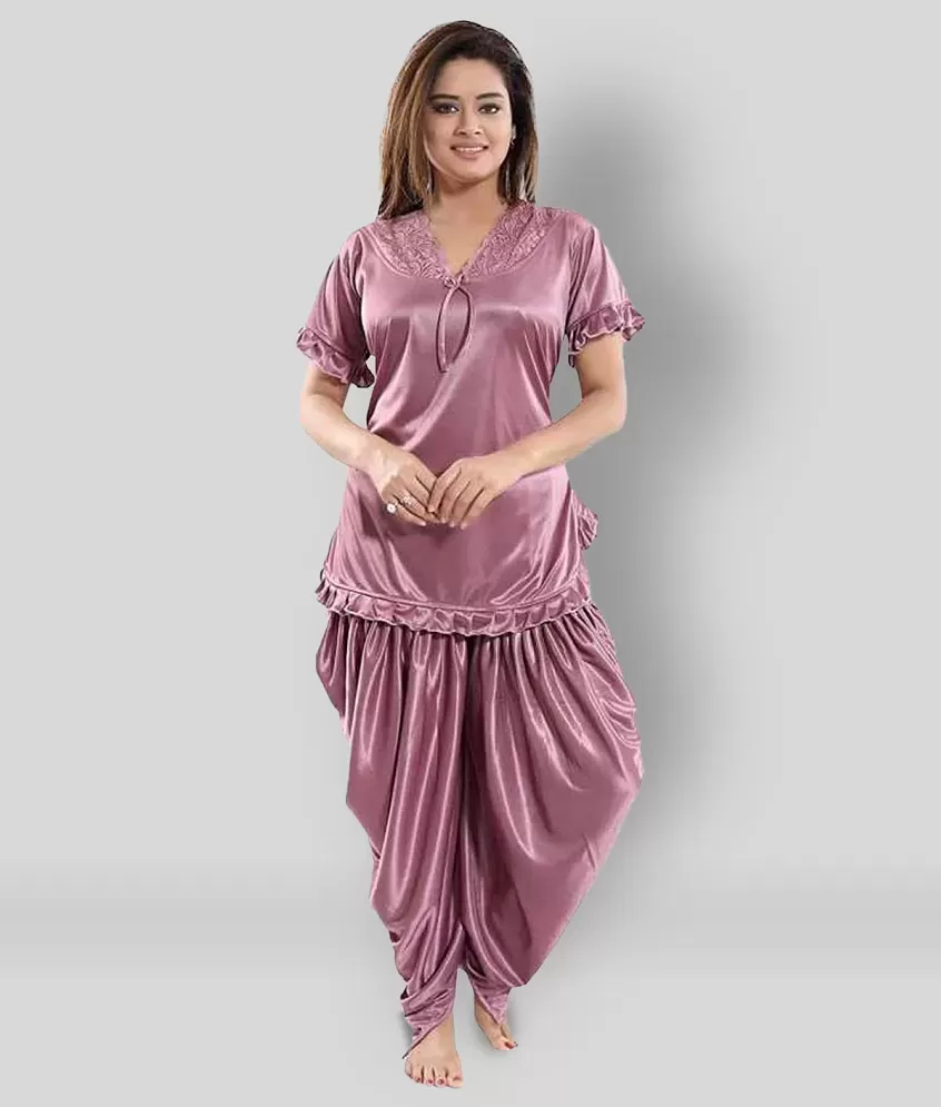 TUCUTE Sarina Half Sleeves Top and Dhoti Style Bottom Night Suit /Nighty/Nightdress/Night Gown Girls (4588-4590) for Women | Udaan - B2B  Buying for Retailers