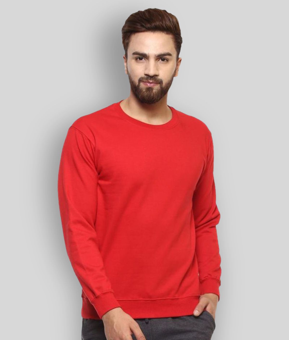     			Leotude Red Sweatshirt