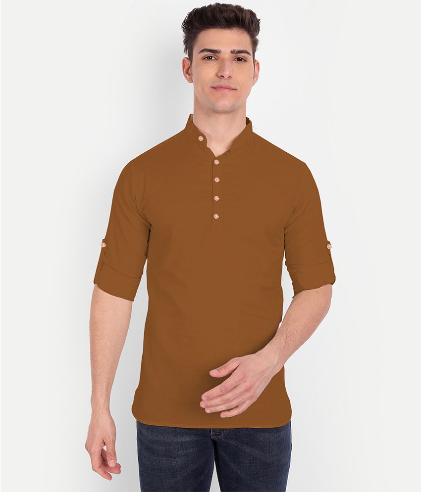     			Vida Loca - Coffee Cotton Slim Fit Men's Casual Shirt ( Pack of 1 )