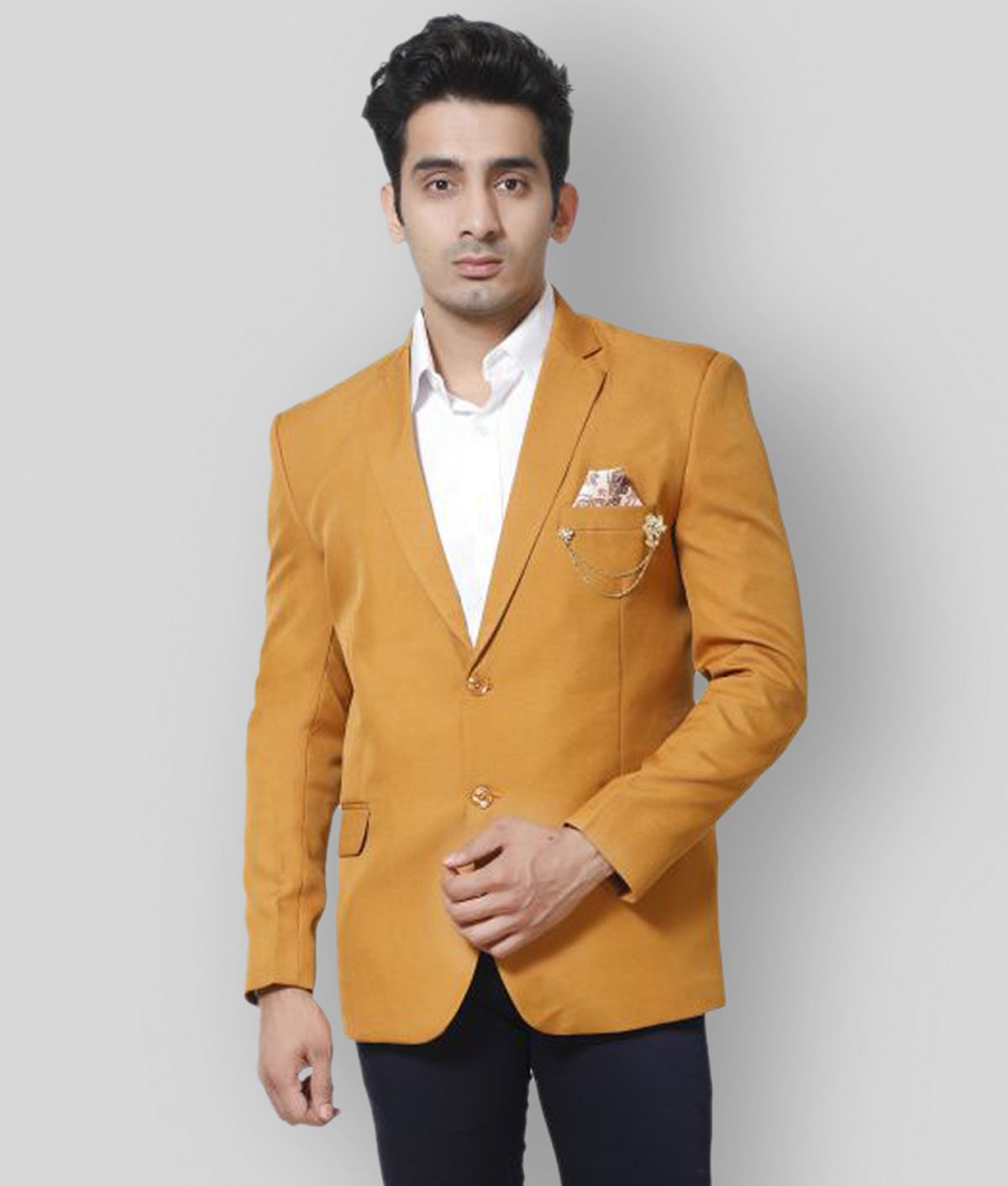     			Fourfolds Yellow Blazer