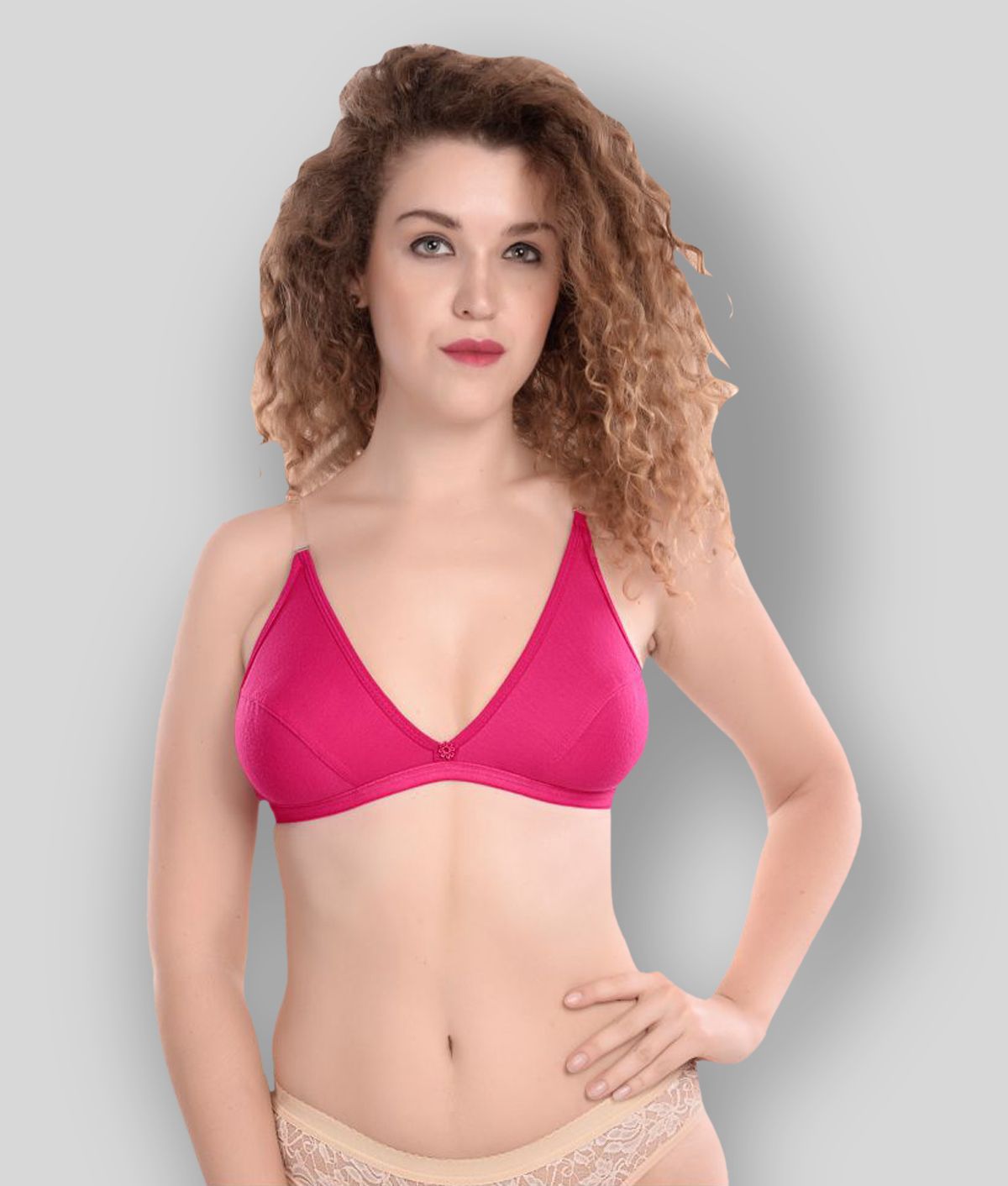     			Madam Cotton T-Shirt Bra - Pink