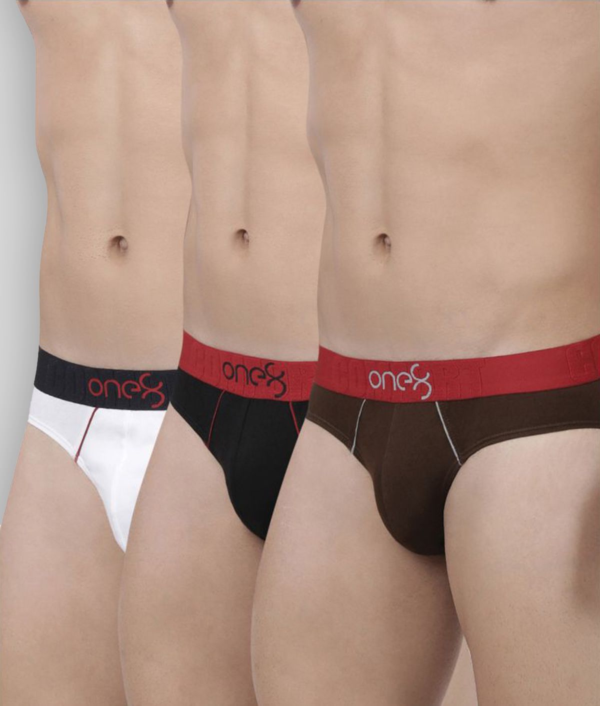     			One8 by Virat Kohli Multi Brief Pack of 3