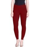 Lux Lyra - Maroon Cotton Women's Leggings ( Pack of 1 )