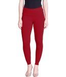 Lux Lyra - Red Cotton Women's Leggings ( Pack of 1 )