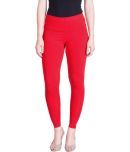 Lux Lyra - Red Cotton Women's Leggings ( Pack of 1 )