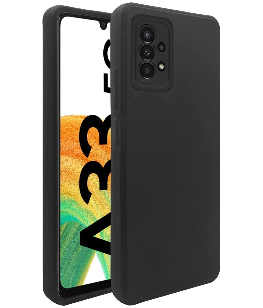     			Doyen Creations - Black Silicon Silicon Soft cases Compatible For Samsung Galaxy A33 5G ( Pack of 1 )