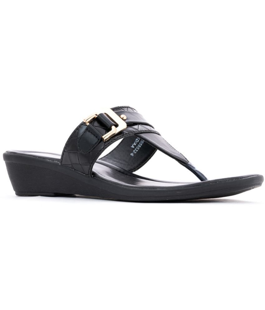     			KHADIM - Black Women's Slip On Heels