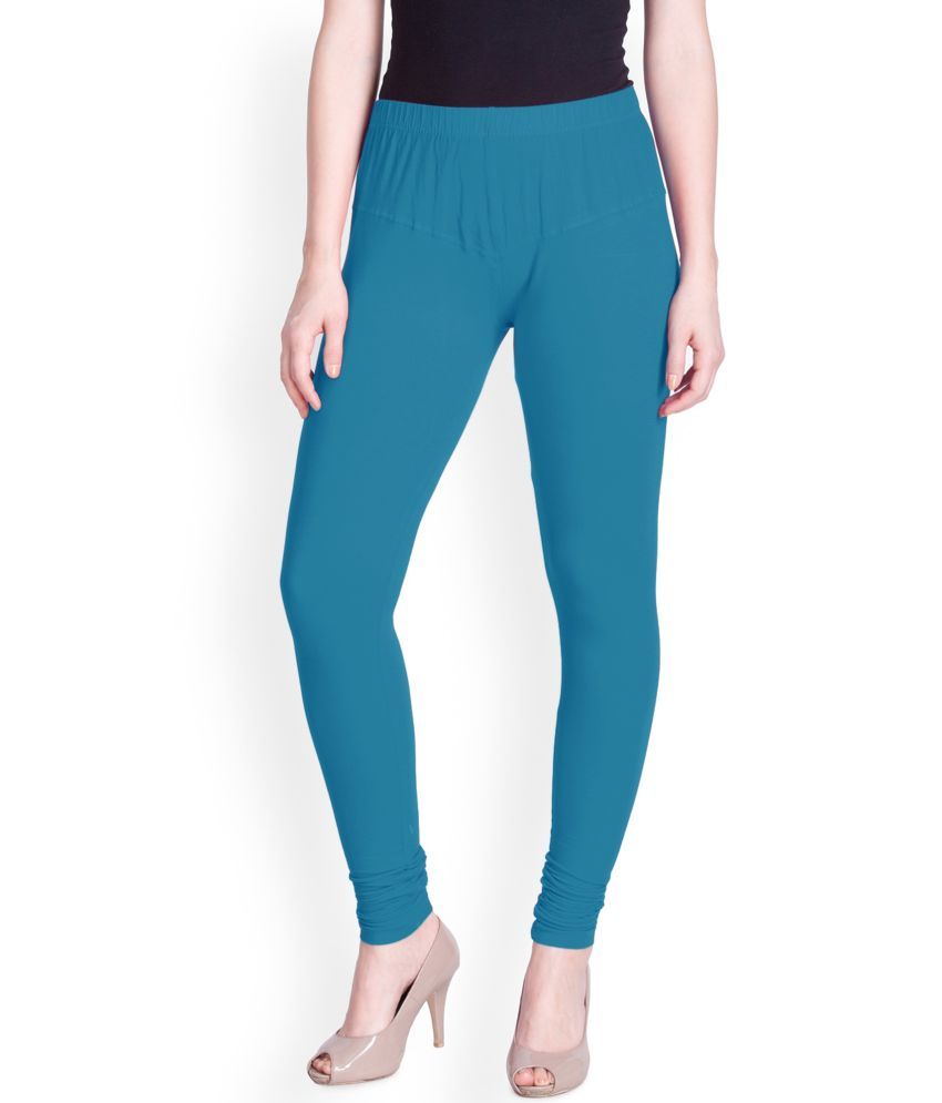     			Lux Lyra - Blue Cotton Women's Leggings ( Pack of 1 )