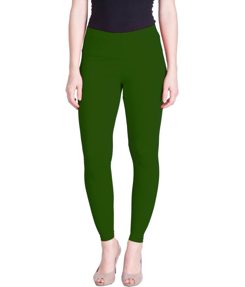     			Lux Lyra - Green Cotton Women's Leggings ( Pack of 1 )