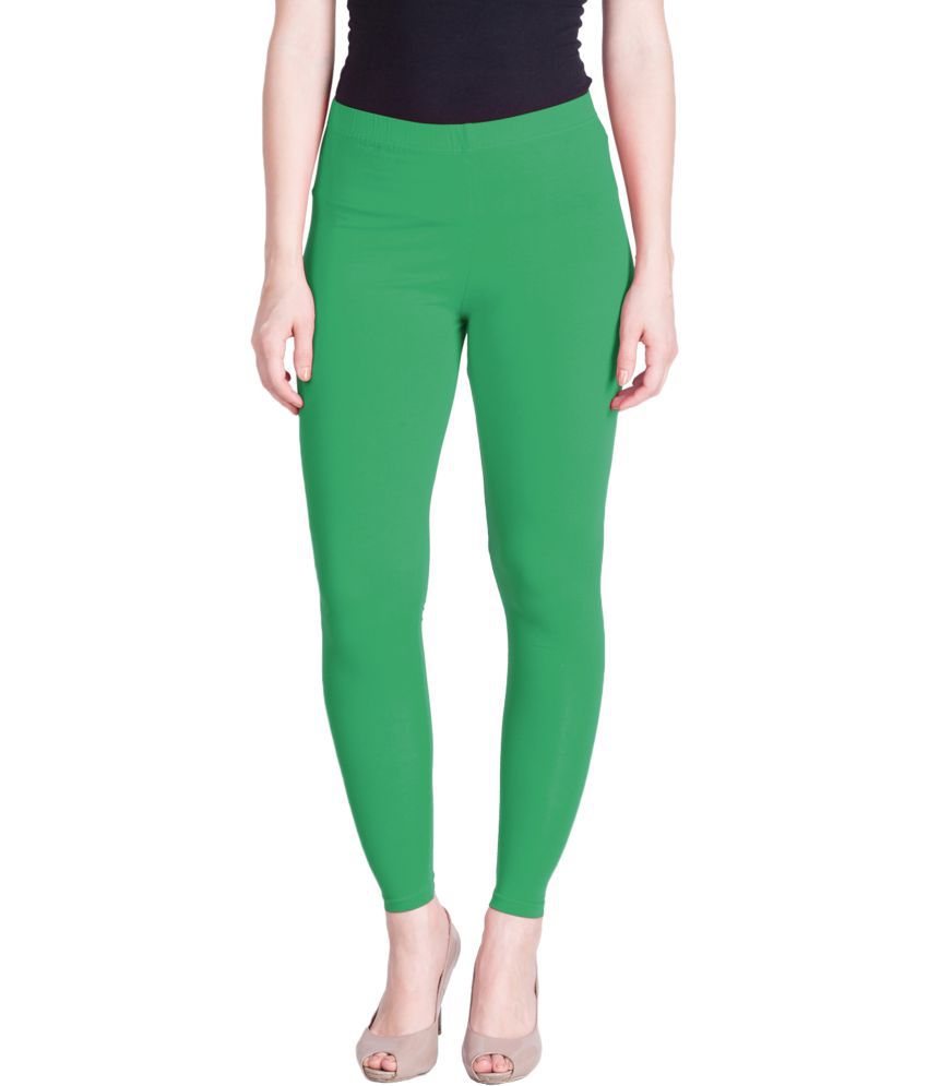     			Lux Lyra - Green Cotton Women's Leggings ( Pack of 1 )