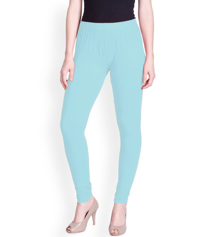     			Lux Lyra - Light Blue Cotton Women's Leggings ( Pack of 1 )