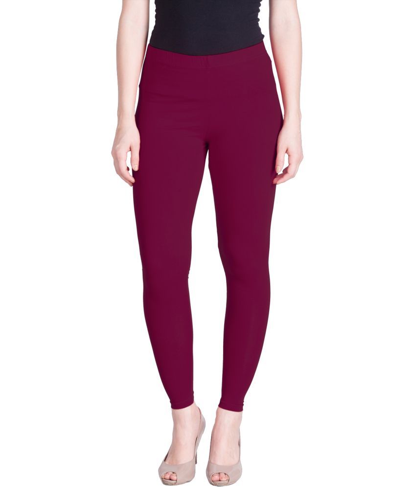     			Lux Lyra - Mauve Cotton Women's Leggings ( Pack of 1 )