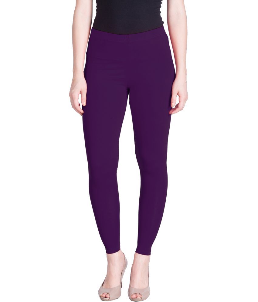     			Lux Lyra - Purple Cotton Women's Leggings ( Pack of 1 )