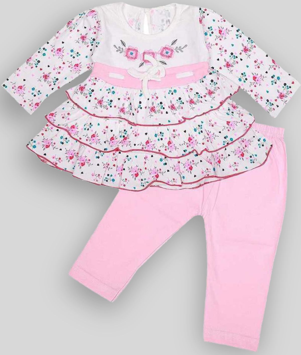    			NammaBaby Baby Girls Casual Dress Legging (Pink)