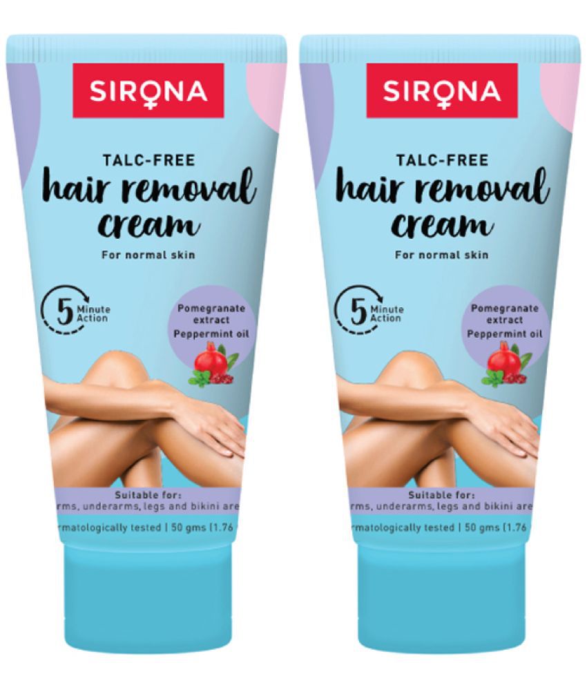     			Sirona Hair Removal Cream for Women, Oily Skin - 50 gm (Pack of 2) | with Green Tea & Tea Tree