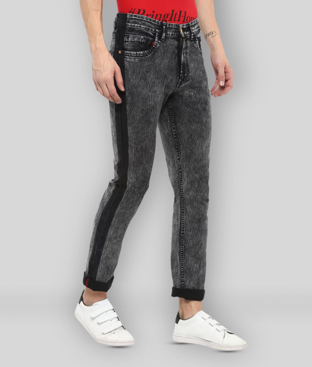     			Urbano Fashion - Black Denim Slim Fit Men's Jeans ( Pack of 1 )