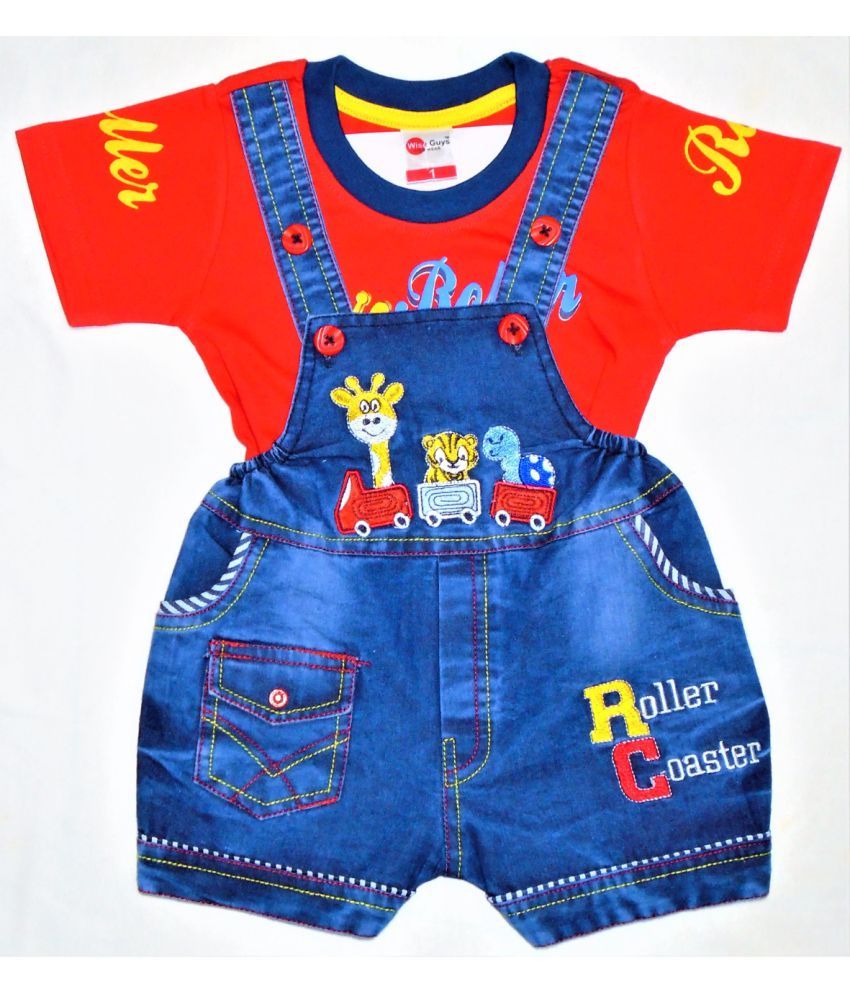     			Wise Guys - Yellow Denim Baby Boy,Baby Girl Dungaree Sets ( Pack of 1 )