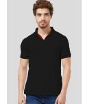 TAB91 - Black Polyester Regular Fit Men's Polo T Shirt ( Pack of 1 )