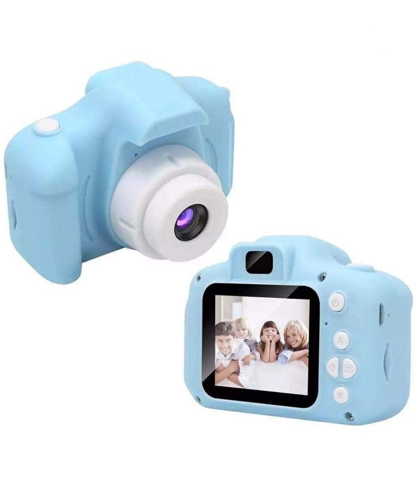 Anvi Kids Digital Camera, Web Camera for Computer Child Video Recorder Camera Full HD 1080P Handy Portable Camera 2 Inch Screen with Inbuilt Games (Blue)
