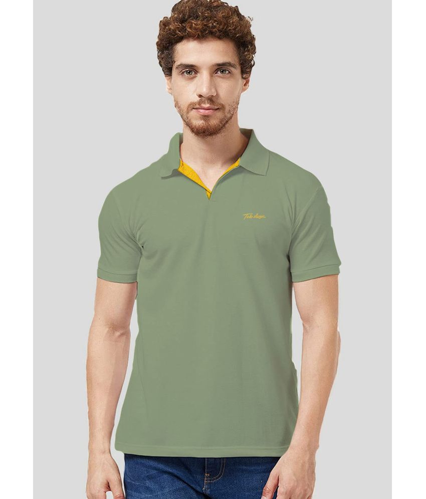     			TAB91 - Mint Green Polyester Regular Fit Men's Polo T Shirt ( Pack of 1 )