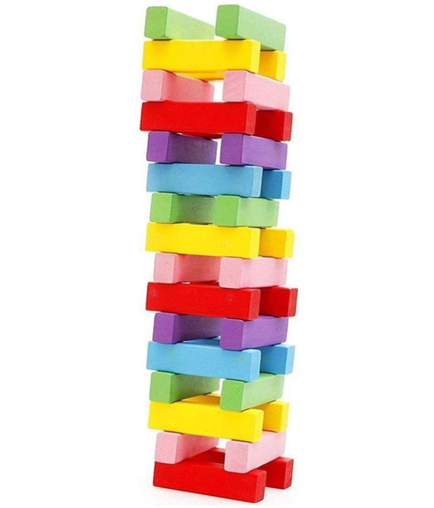 THRIFTKART Wooden Blocks Tumbling Stacking Zenga for Toddlers and Kids