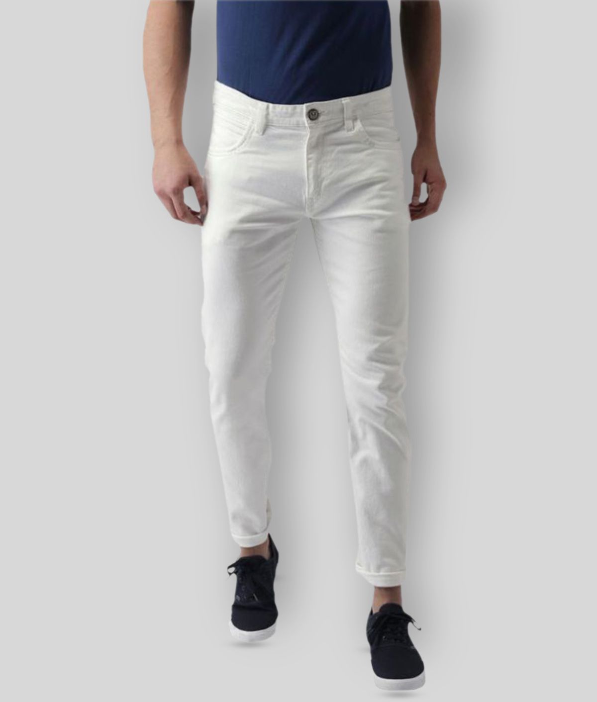     			X20 Jeans - White Denim Skinny Men's Jeans ( Pack of 1 )