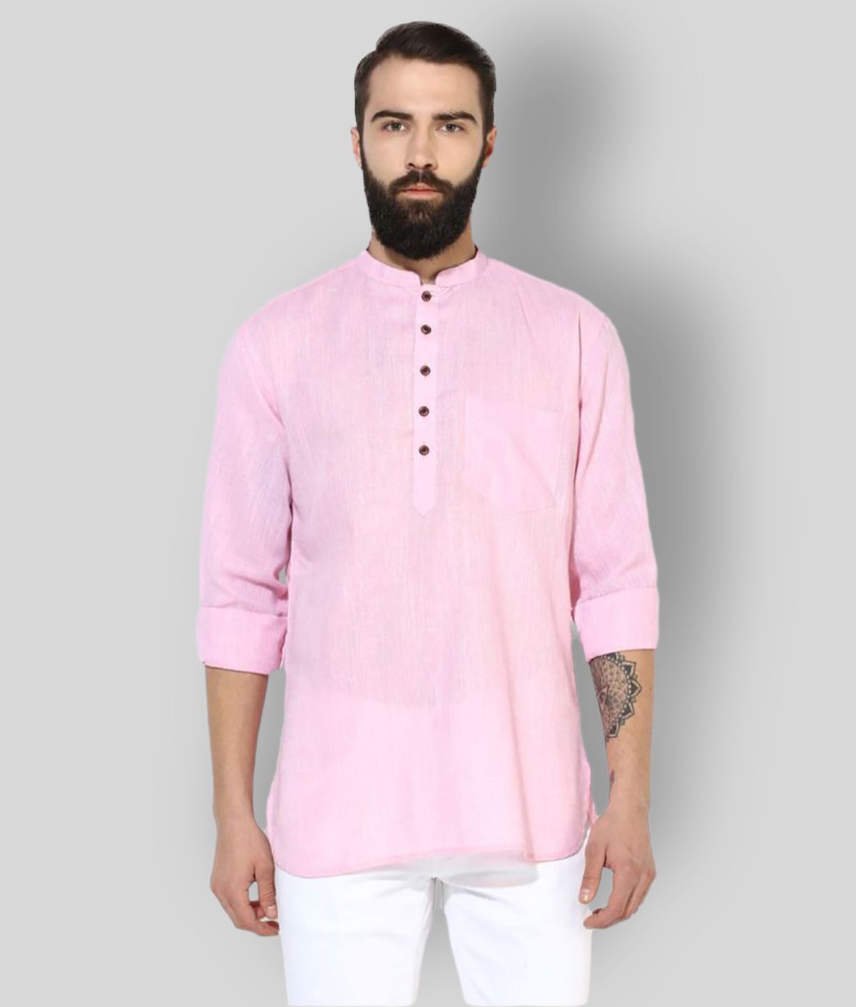     			Hangup - Pink Cotton Regular Fit Men's Casual Shirt ( Pack of 1 )