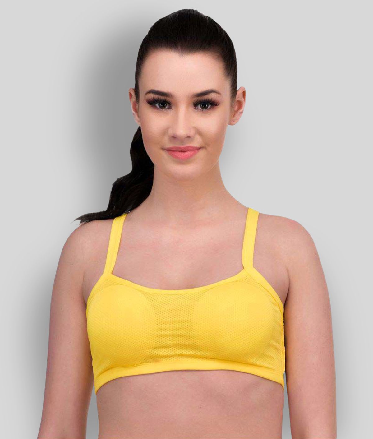 N-Gal - Yellow Polyester Padded Women's Bralette ( Pack of 1 )