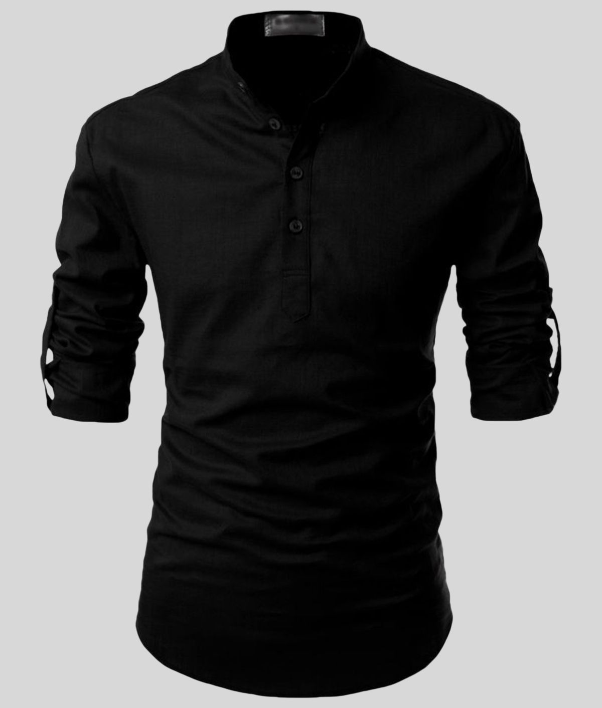     			Vida Loca - Black Linen Slim Fit Men's Casual Shirt (Pack of 1)