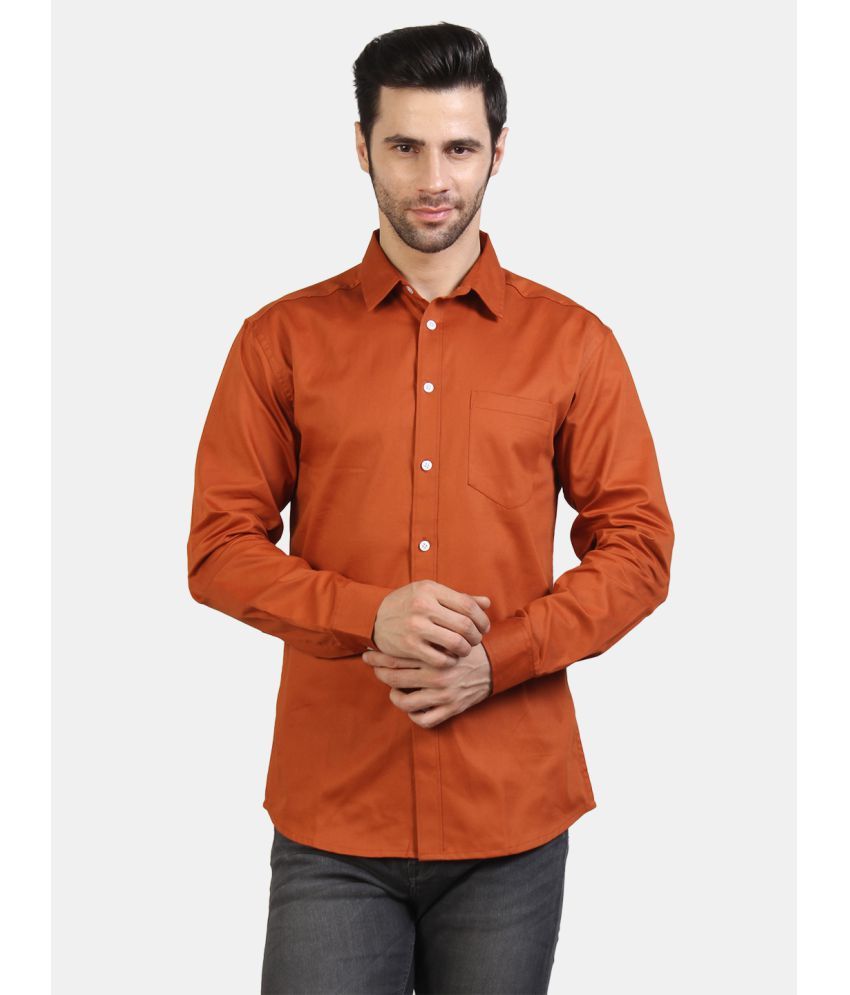     			Life Roads - Brown Cotton Slim Fit Men's Casual Shirt ( Pack of 1 )