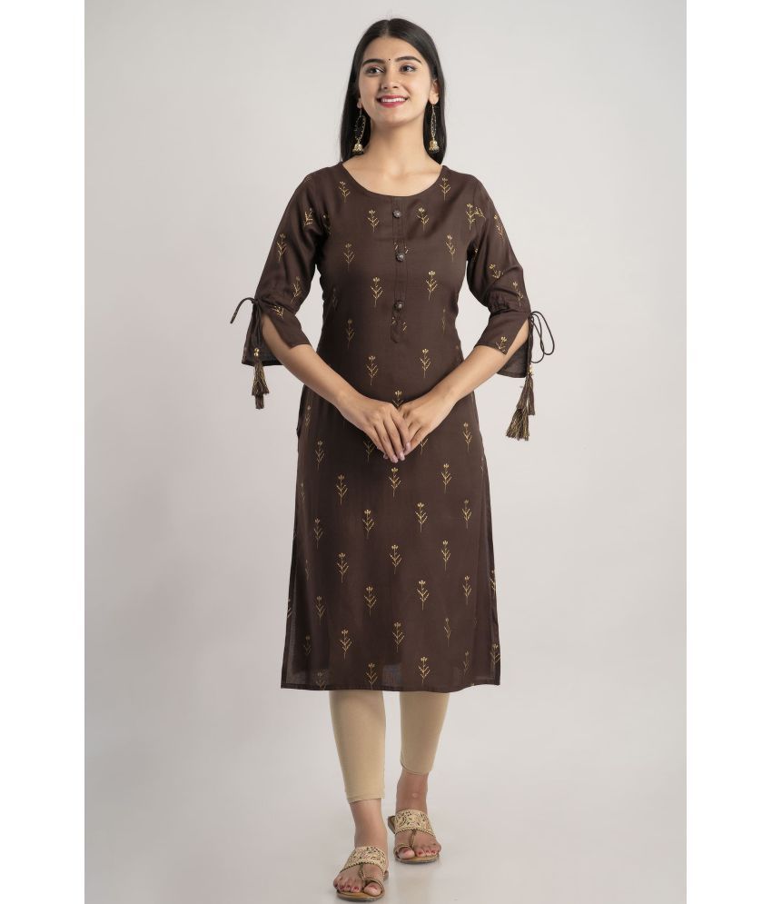 SAART BUNAAI  Orange Cotton Womens Aline Kurti  Pack of 1   Buy SAART  BUNAAI  Orange Cotton Womens Aline Kurti  Pack of 1  Online at Best  Prices in India on Snapdeal