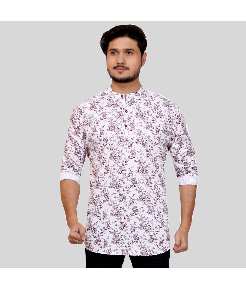     			Made In The Shade - Maroon Cotton Men's Regular Kurta ( Pack of 1 )