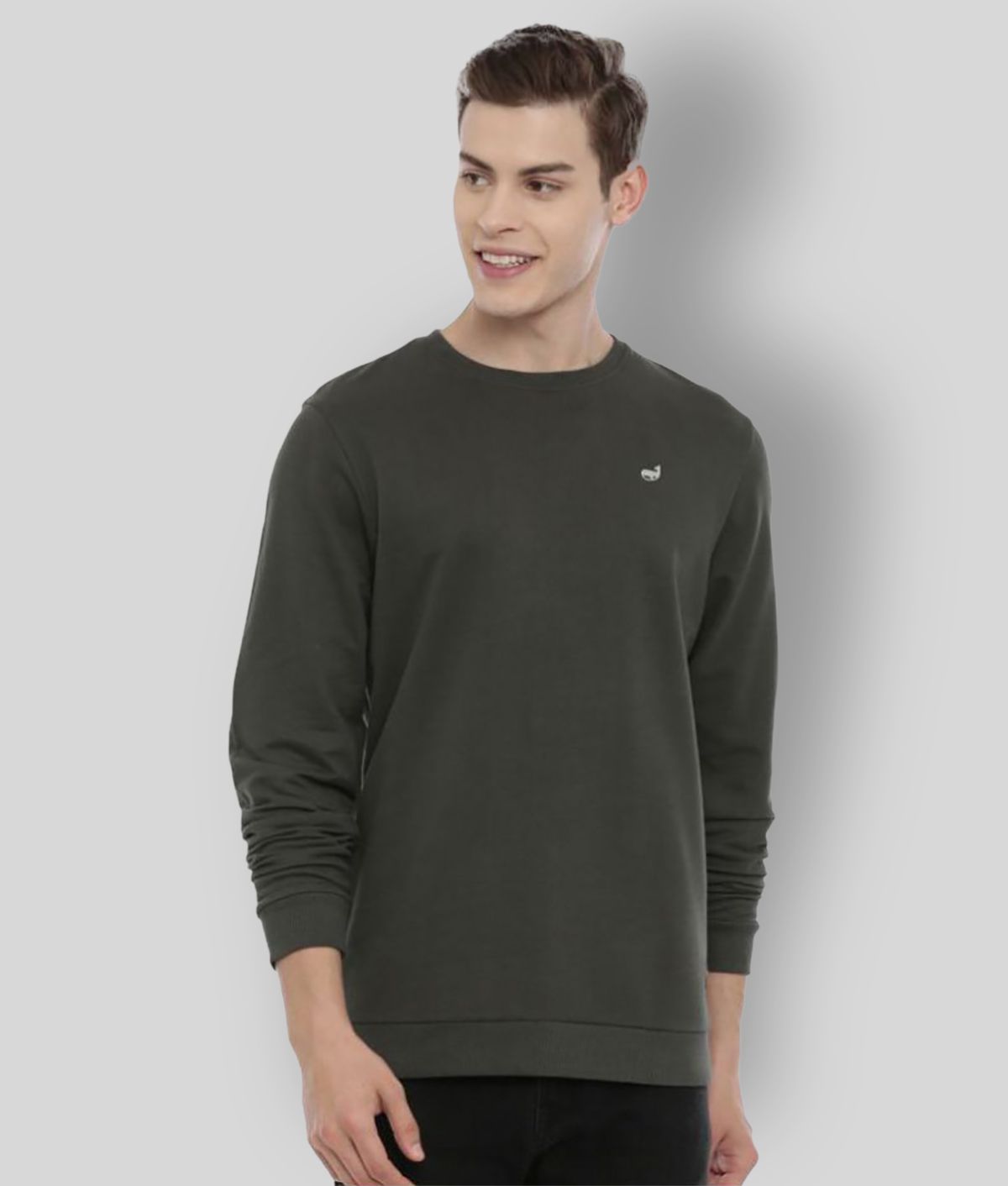     			3PIN Olive Sweatshirt Pack of 1
