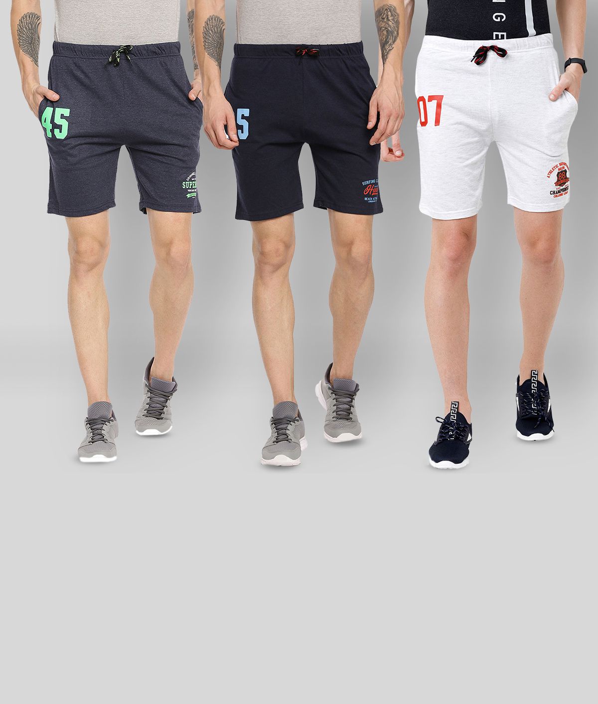     			Ardeur - Multi Cotton Blend Men's Chino Shorts ( Pack of 3 )