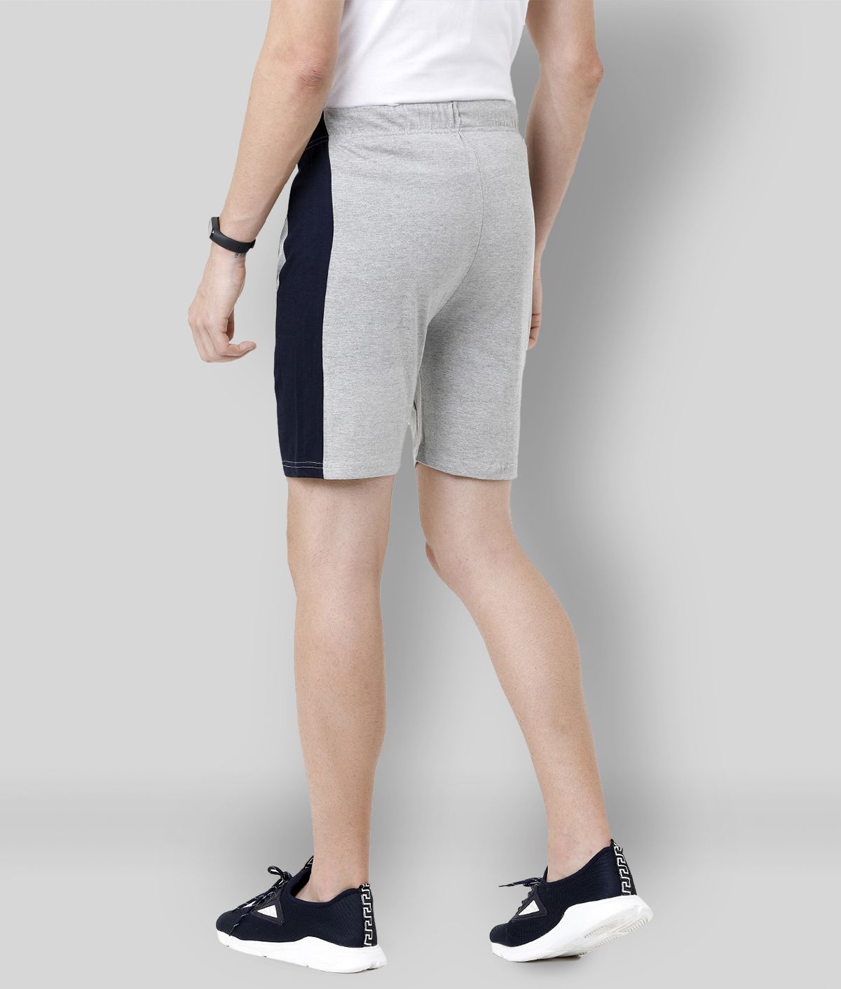 FERVORO Grey Cotton Blend Men's Shorts ( Pack of 1 ) Buy FERVORO