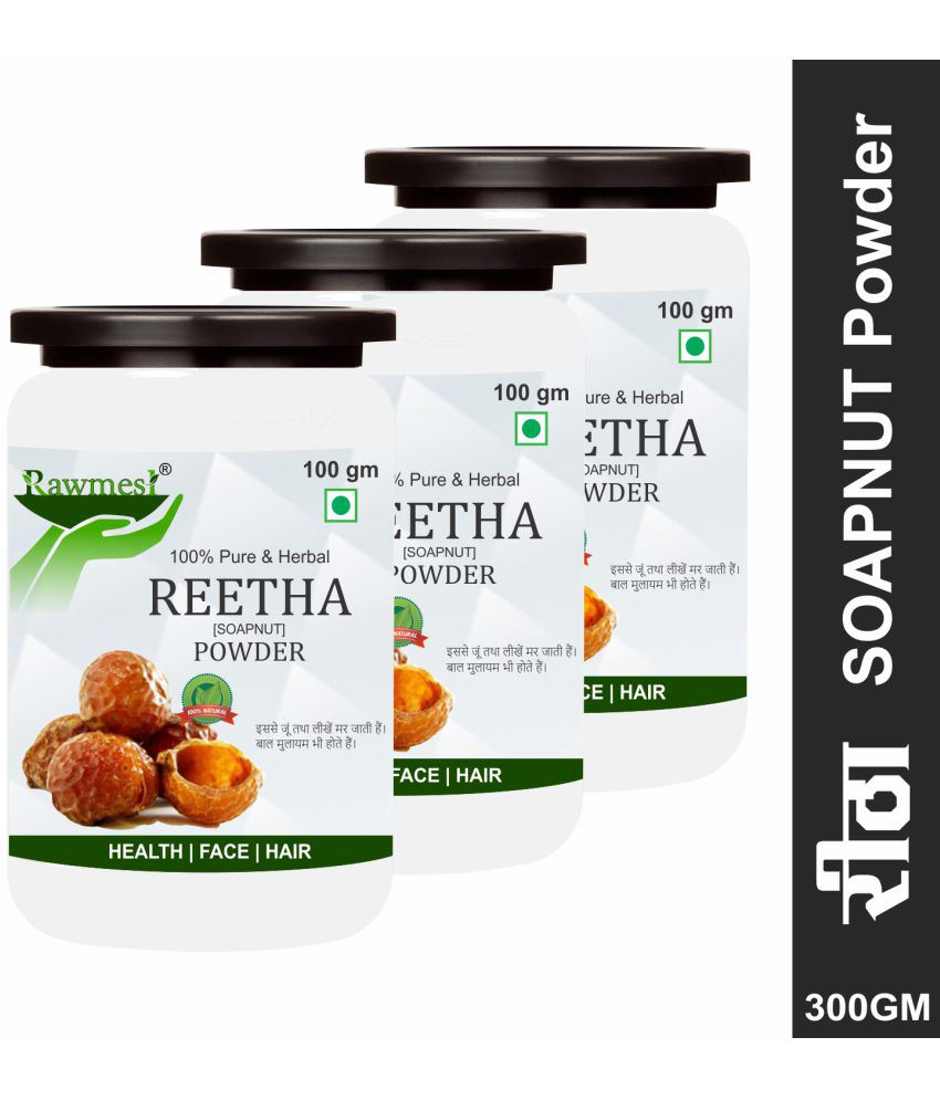    			rawmest Reetha/ Soapnut/ Aritha/ Kunkudukai Powder 300 gm Pack of 3