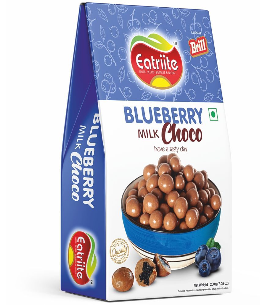     			EATRIITE Blueberry Chocolate coated Chocolate Covered Nuts 200 g