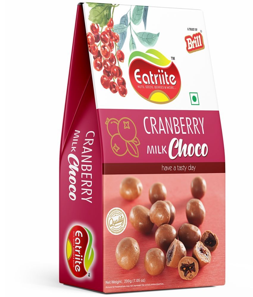     			EATRIITE Cranberries Chocolate Covered Nuts 200 g