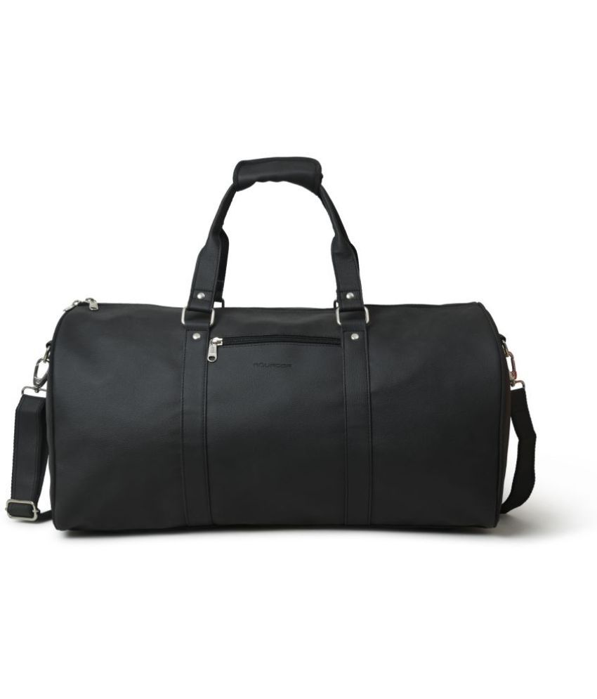    			AQUADOR - Black Artificial Leather Duffle Bag