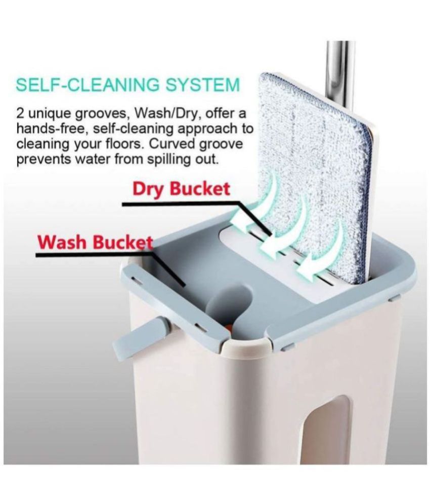 Gatih Double Bucket Mop ( Extendable Mop Handle with 360 Degree