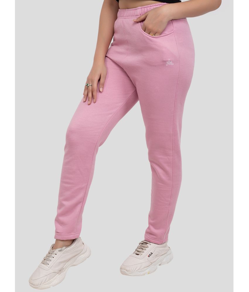     			YHA Pink Fleece Women's Running Trackpants ( Pack of 1 )