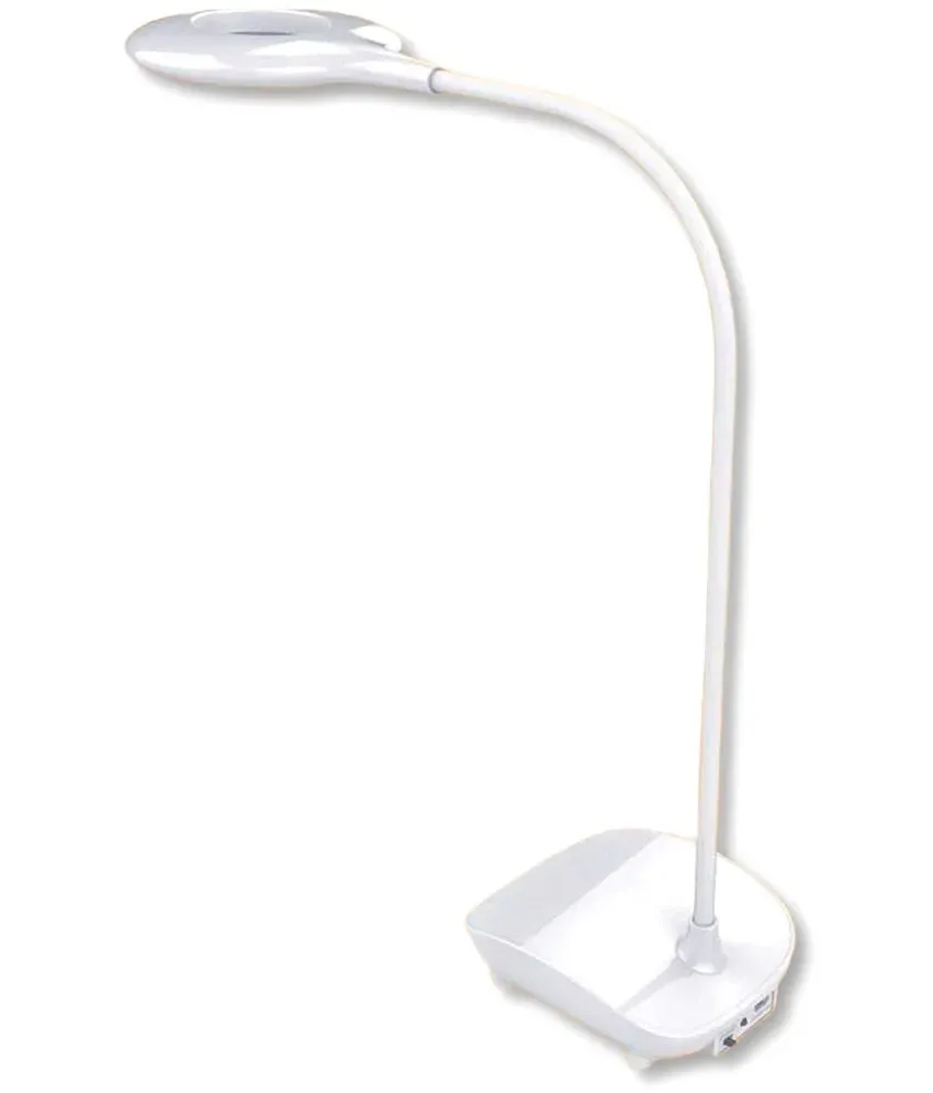 Rock Light White Study Table