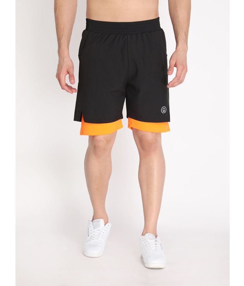     			Chkokko - Black Polyester Men's Shorts ( Pack of 1 )