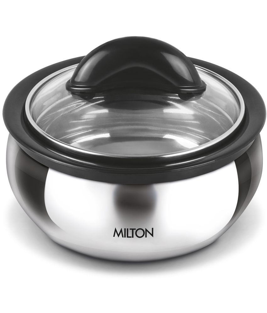     			MILTON Clarion Stainless Steel Casserole With Lid, Set of 1, 1950 ml, Silver