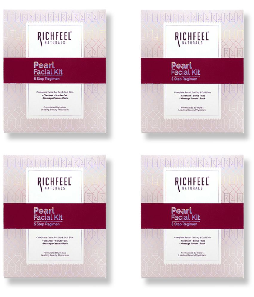     			Richfeel - Skin Brightening Facial Kit For Normal Skin ( Pack of 4 )