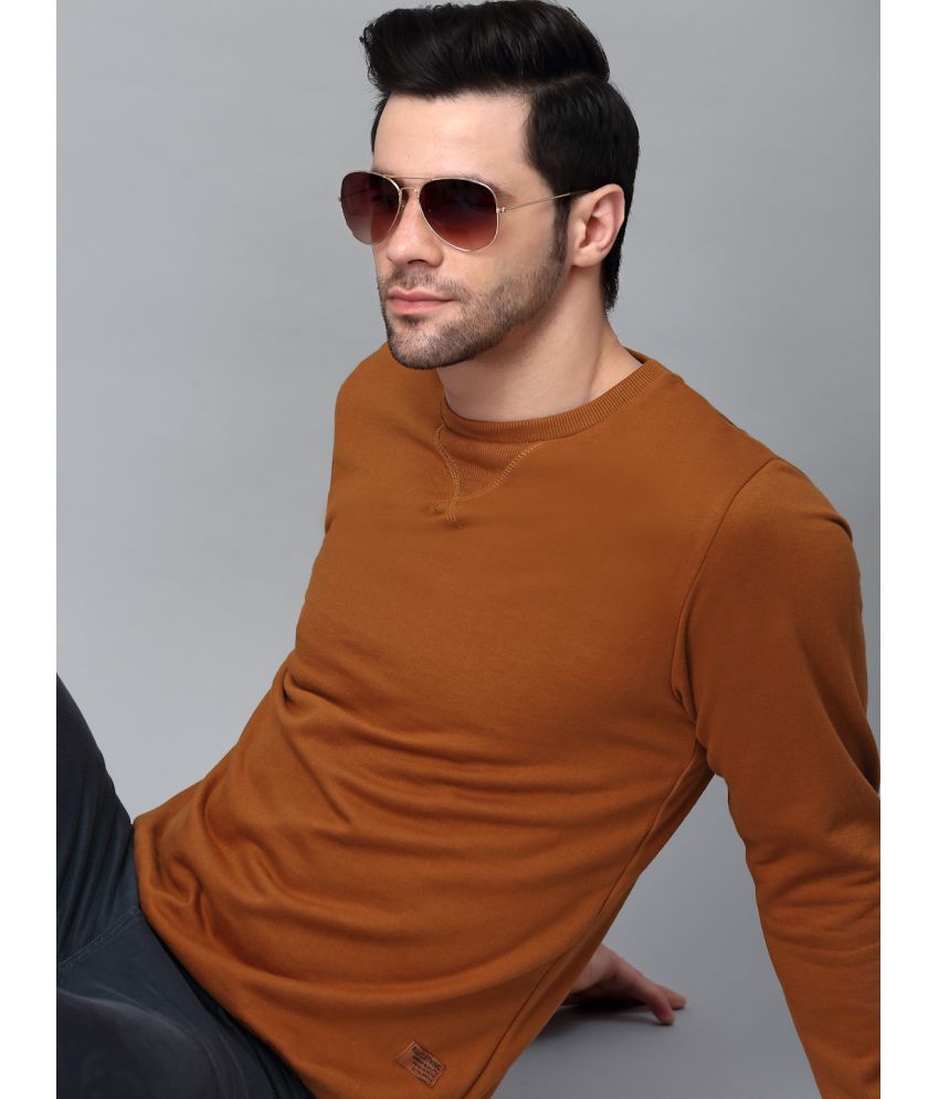     			Rigo - Brown Fleece Regular Fit Men's Sweatshirt ( Pack of 1 )